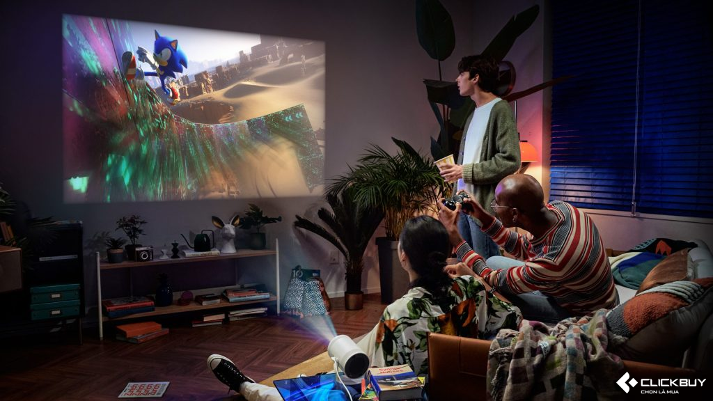 Samsung Freestyle Gen 2 Gaming Hub ra mắt máy chiếu thông minh di động 100 inch