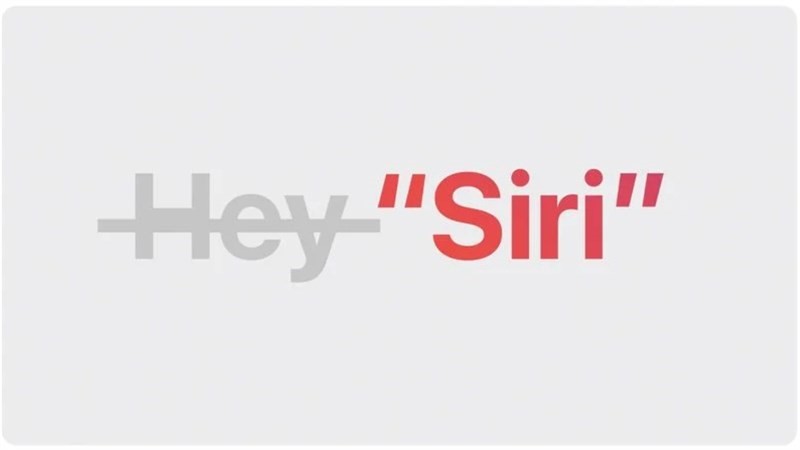 Thay vì "Hey Siri" người dùng chỉ cần nói "Siri" để kích hoạt trợ lý giọng nói - Ảnh: Apple