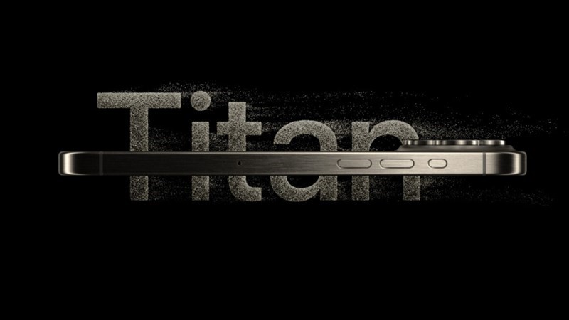 Titan là một trong những kim loại có độ bền cao và trọng lượng nhẹ nhất - Ảnh: Apple
