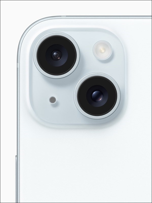 Camera iPhone 15 Plus sở hữu camera chính lên đến 48 MP (Ảnh: Apple)
