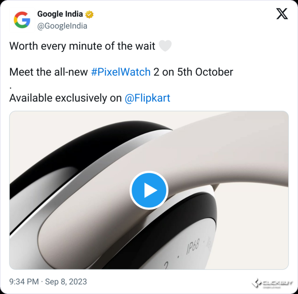 Đã xác nhận ra mắt đồng hồ thông minnh Google Pixel Watch 2